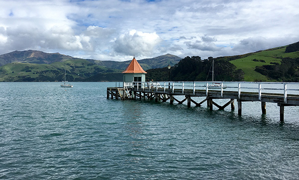 The South Island town of Akaroa.