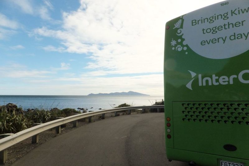 Kapiti Coast Picture with InterCity bus